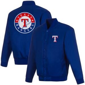 Texas Rangers Poly-Twill Jacket (P03roy)